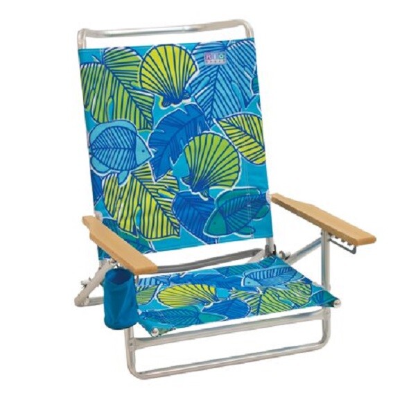 rio beach face opening sunbed high seat beach chair & lounger